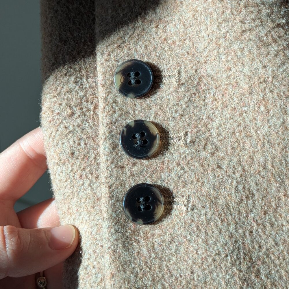 Camel Wool coat - recycled fibers, Select femme brand - Picture 3 of 8